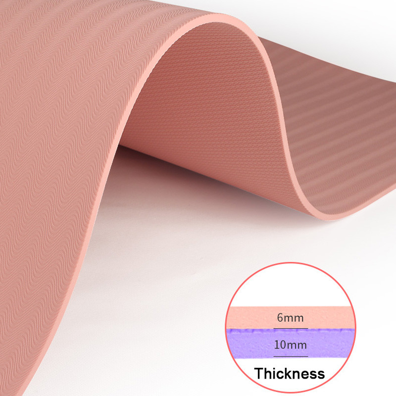 1830*610*6mm EVA Yoga Pose Mat Non Slip Yoga Mat Position Line For Beginner