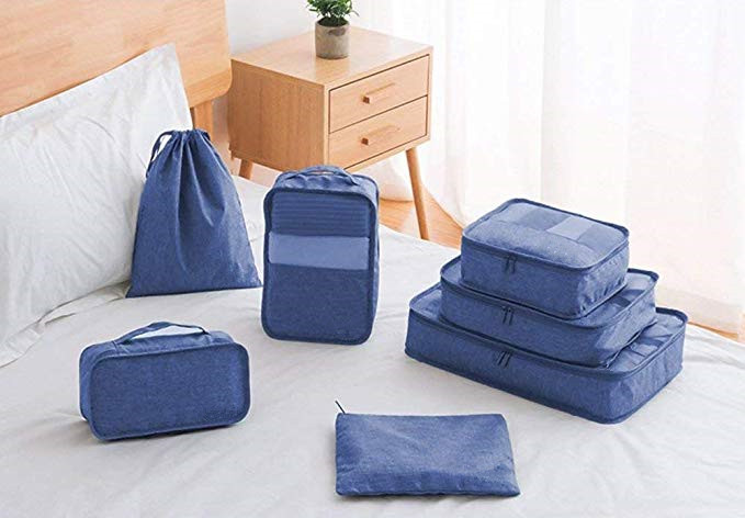 Large Capacity Bra And Underwear Travel Bag Packing Cubes 8pcs Organizers Set