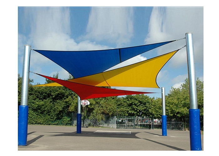 Foldable Sail Knitted Garden Wind Screen Uv Blocking Outdoor Shades