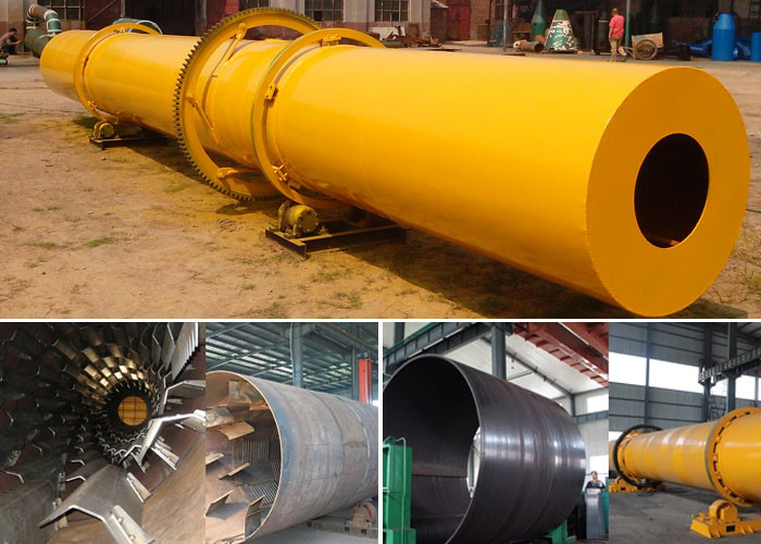 Sawdust Rotary Kiln Rotating Cylinder Biomass Dryer