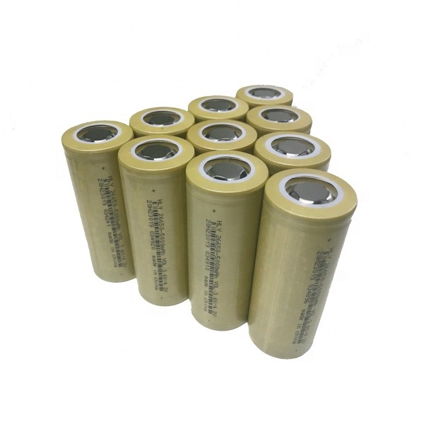 Cylindrical Rechargeable 3.6v 26650 5000mah Li Ion Battery For Solar Energy System