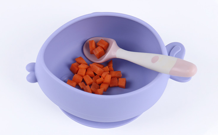 Anti Slip And Drop Resistant Silicone Baby Bowl With Super Strong Suction At The Bottom Baby Self Feeding Silicone Bowl