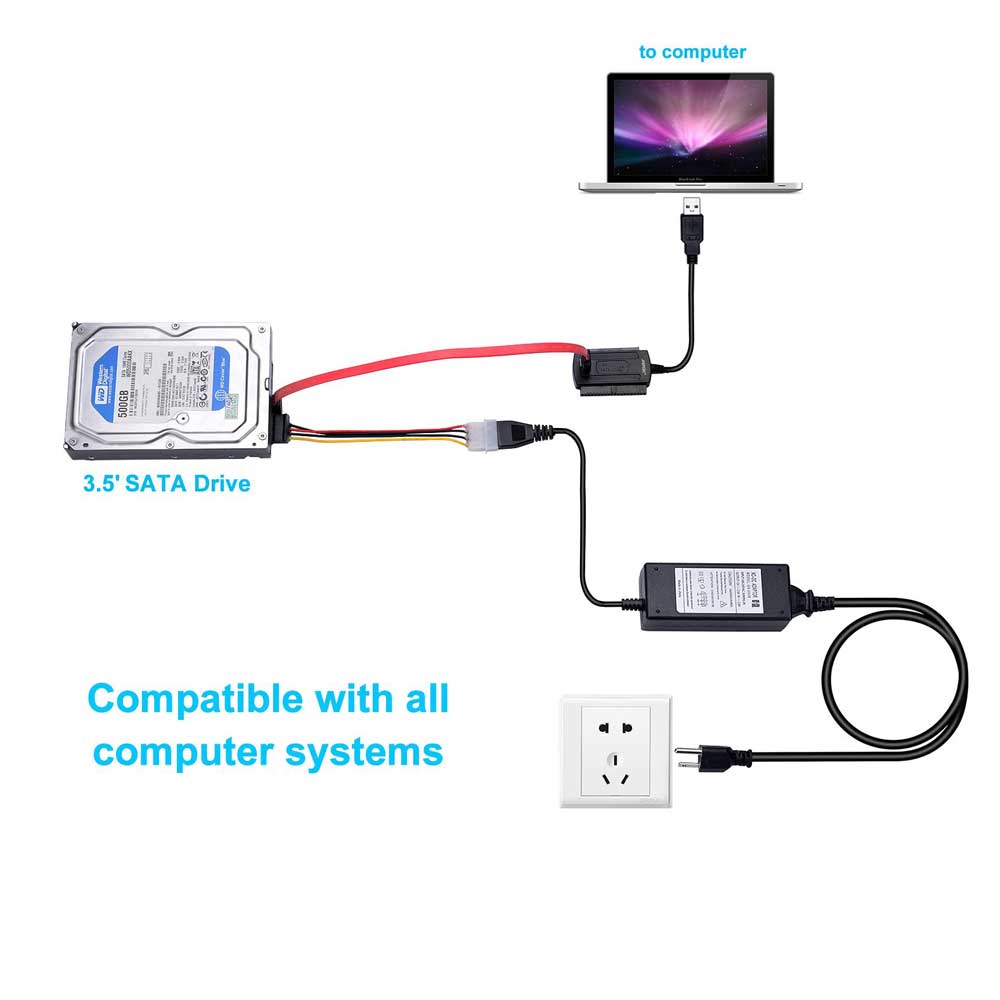 SATA IDE To USB 2.0 Converter Cable
