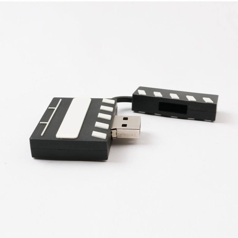 Open Mold Film Shapes 3D PVC USB Flash Drive 128GB 256GB Customized
