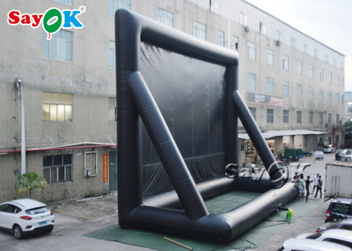 Inflatable Projection Screen Parking Lot Pvc White Inflatable Movie Theater Screen