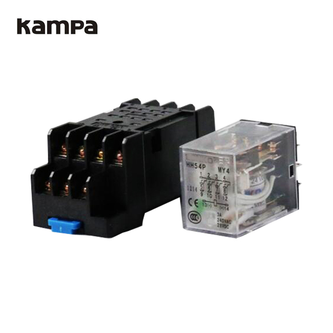 KAMPA MY4NJ HH54P LED Intermediate small size Power Relay relais DC12V DC24V AC220V