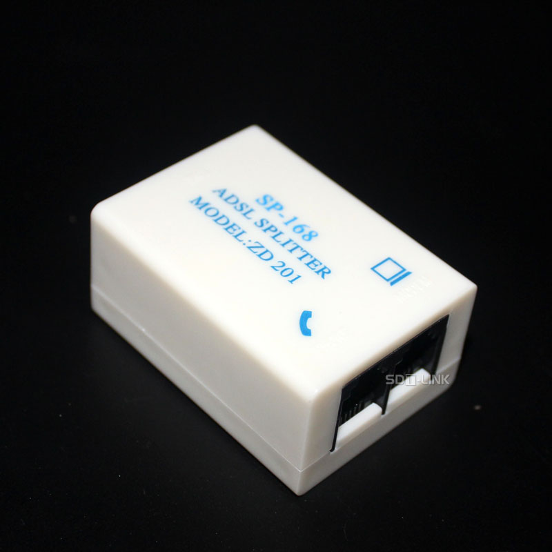 SP-168 ADSL RJ11 RJ45 Telephone Broadband Splitter 60 Watts Average Power 4.4MHz Bandwidth