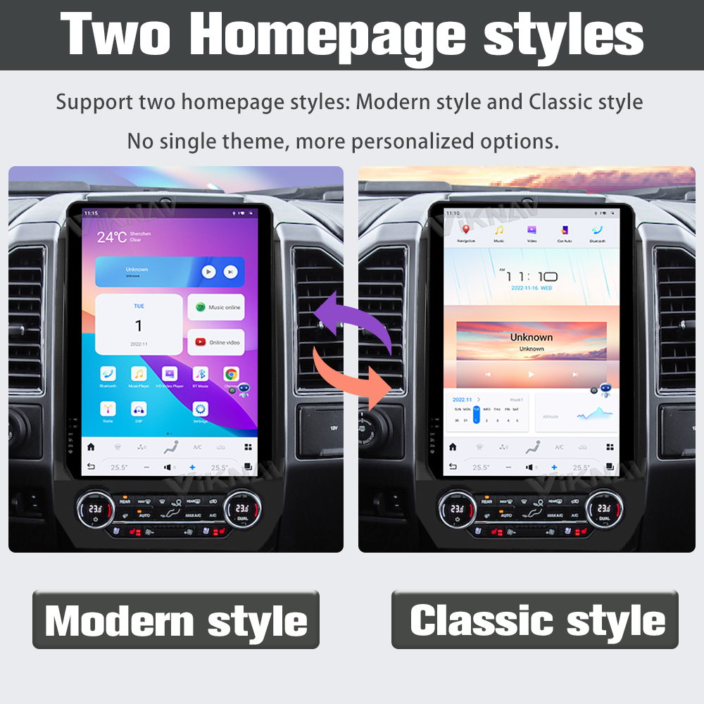 14.4 inch 2K HD Touch Screen Stereo For Ford Expedition 2015-2022 GPS Multimedia Player Android Auto Wireless Carplay