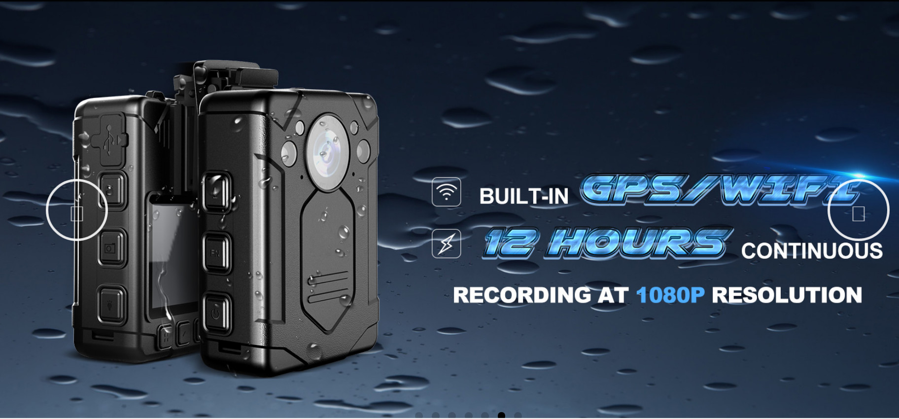 IP68 Portable Body Camera With Audio Recording Night Vision 32G 64G 128G Memory