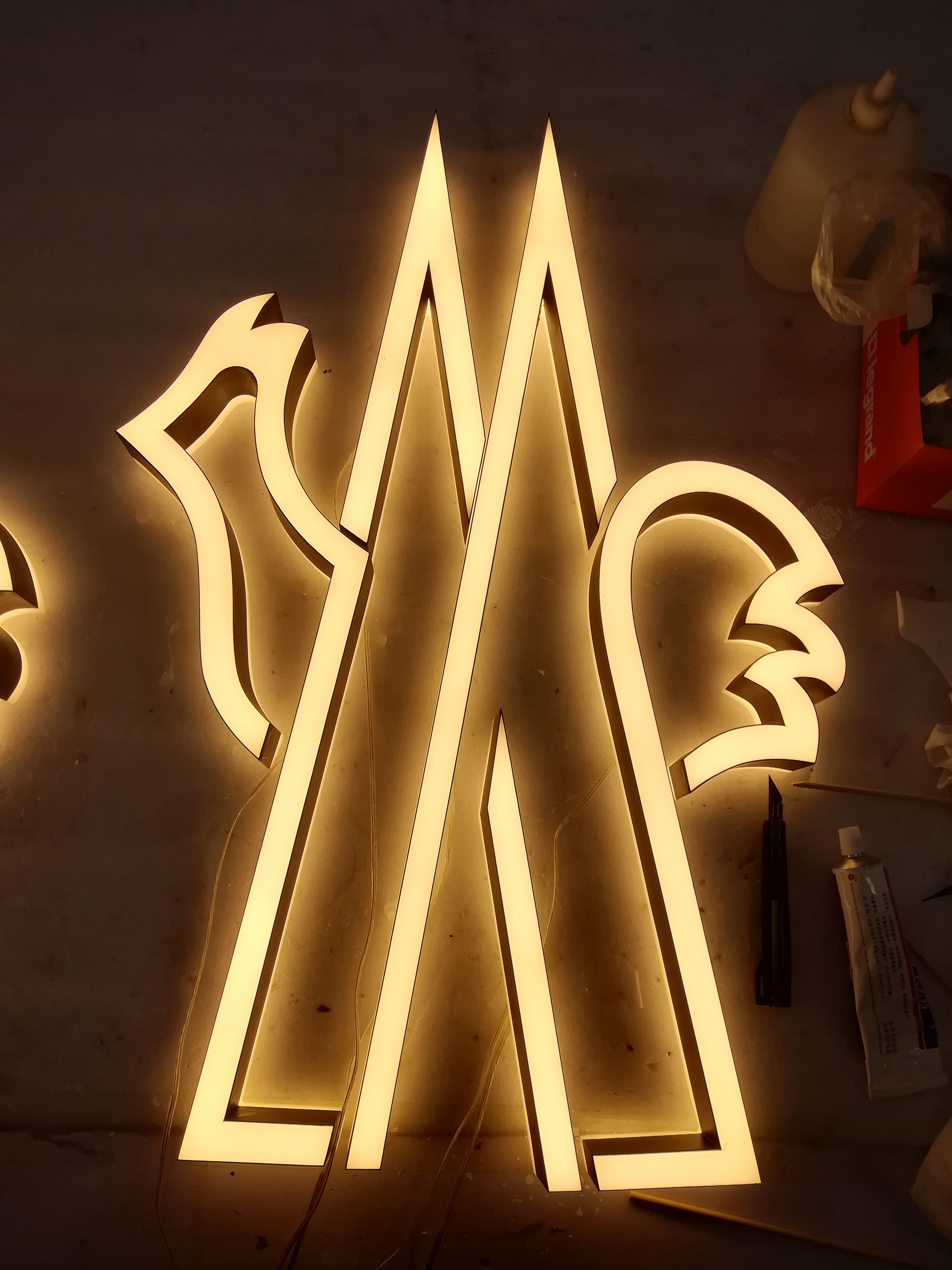 Stainless Steel 3D LED Letter Signs IP65 Waterproof Front Back Lit Channel Letters