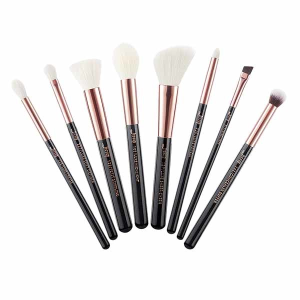 Non Slip metal ferrule High End Makeup Brush Set For Beginners Mixed Hair