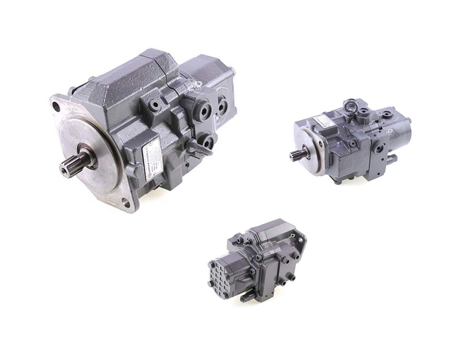 HP2D12-XR Double Gear Rexroth Excavator Hydraulic Pump Assy