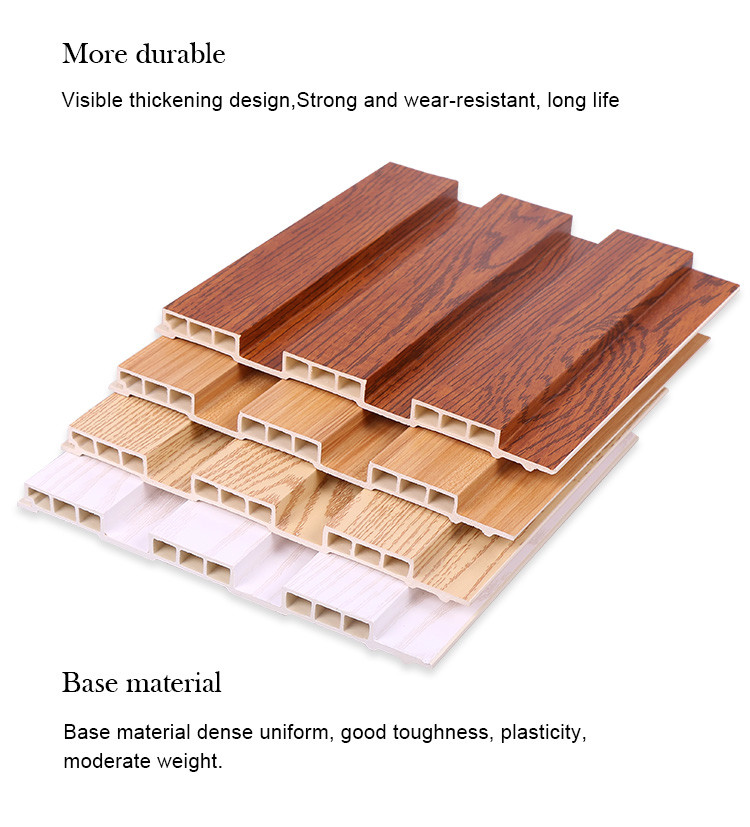 OEM ODM Eco Friendly WPC Wood Panel Fluted Moisture Resistant