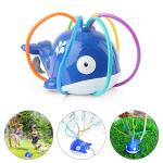 outdoor rotating ABS Plastic Water Sprinkler Toys Cartoon Whale EN71 certificate