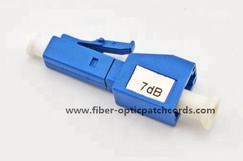 LC/APC Fiber Optic Attenuator Plastic Housing For Testing Equipment Female To Male LC Attenuatr