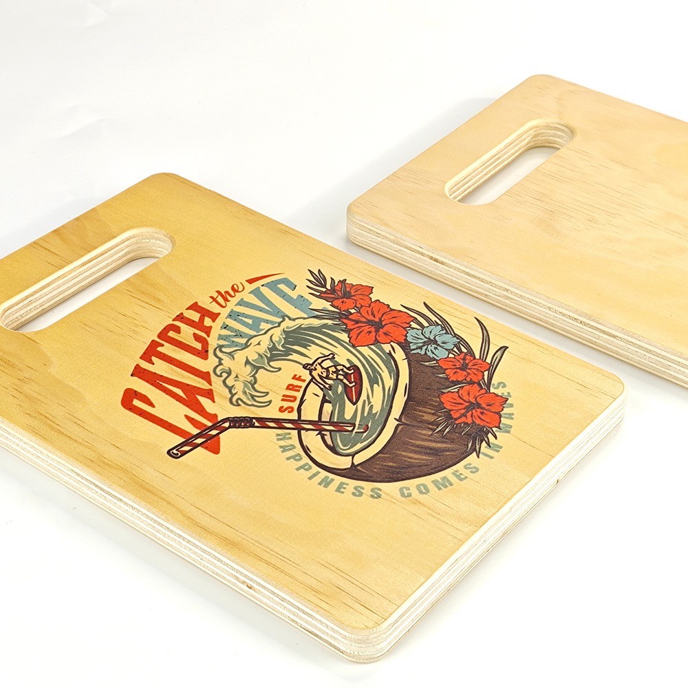 Personalized Bamboo Sublimation Wood Cutting Board With Handle For Kitchen