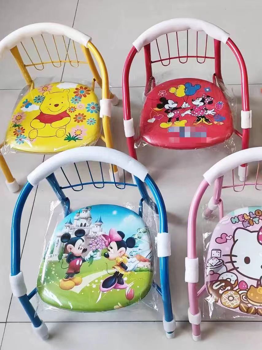 Living Room Childs Folding Chair Corrosion Proof Childrens Metal Chairs