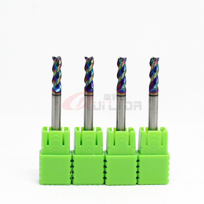 1/8" Aluminum Finishing End Mill 4mm 3 Flute Cutting RLD Tools