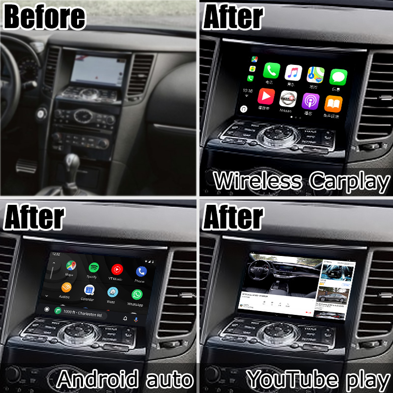 Android 13 Navigation Car Video Interface Support Waze / Youtube For Infiniti QX70 / FX50 FX35 FX37