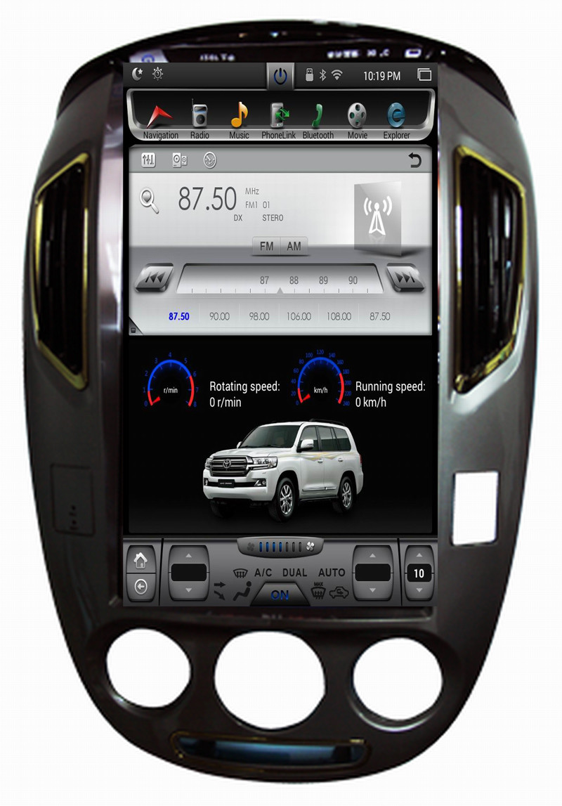 Ouchuangbo 14 inch digital screen dvd for Buick Excelle 2009-2014 with radio dual zone reverse camera androi 6.0 system