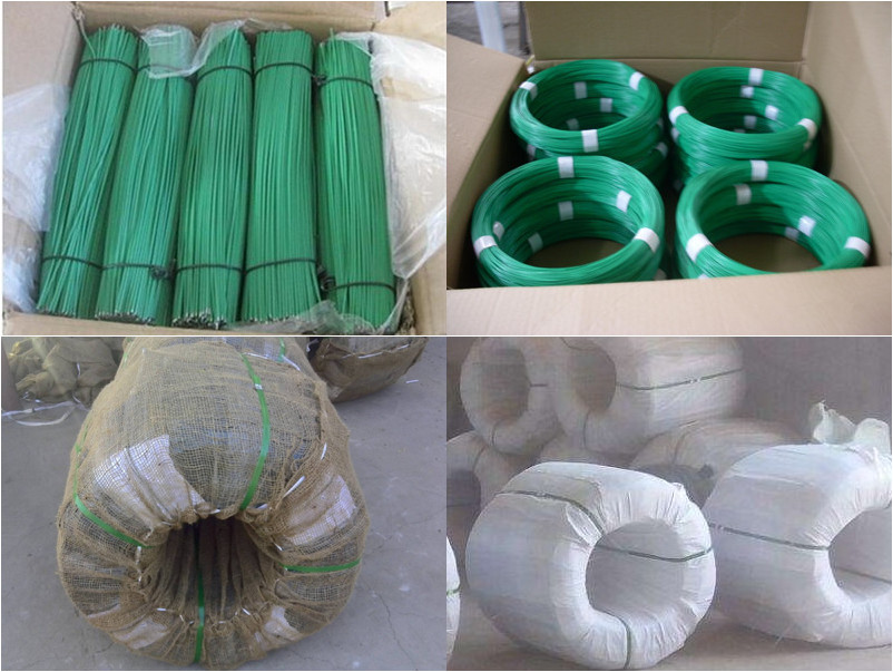 RAL 6005 Galvanised PVC Coated Iron Wire Binding 4.5mm