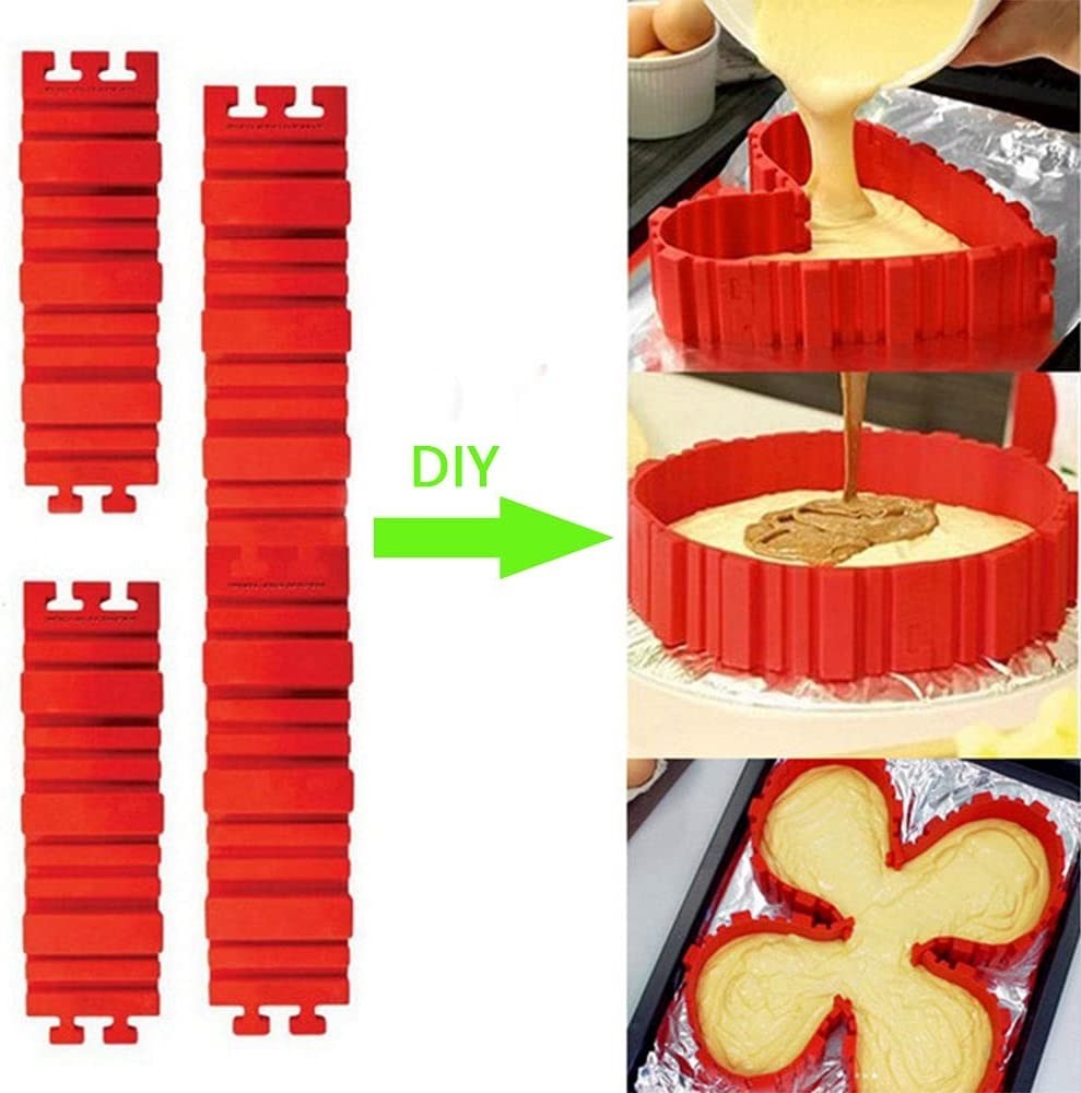 Non Stick Pound Silicone Cake Mould Multicolor Odorless Durable