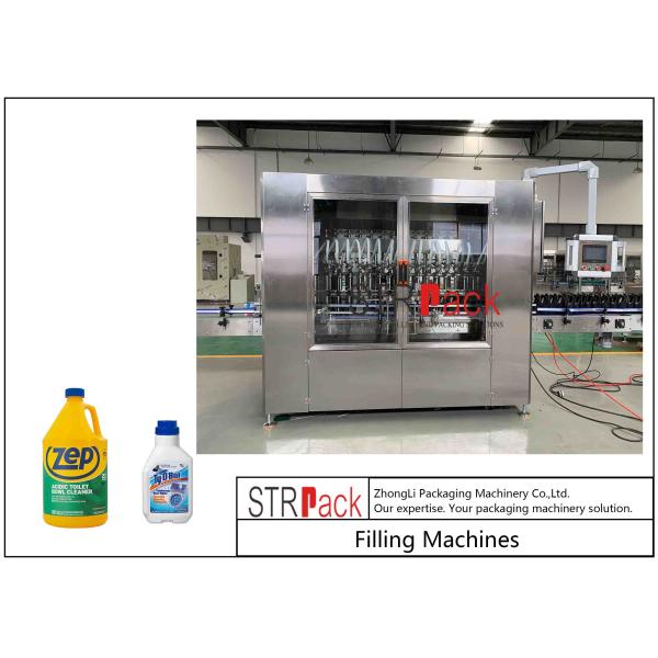 Anti Corrosive Automatic Liquid Filling Machine For Bottle Detergent Bleach Floor Cleaner