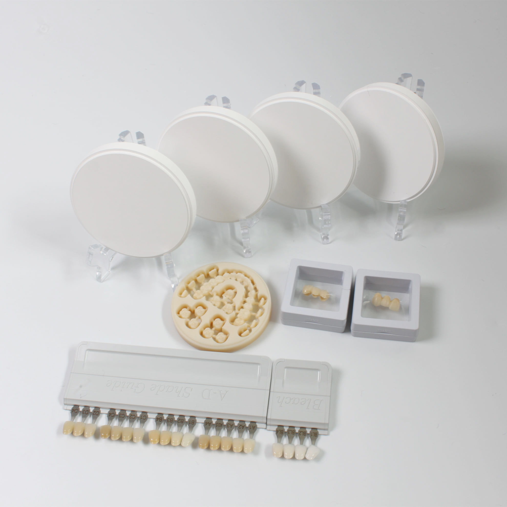 CE Manual Zirconia Blank Zirconia Cad Cam Blocks ST White