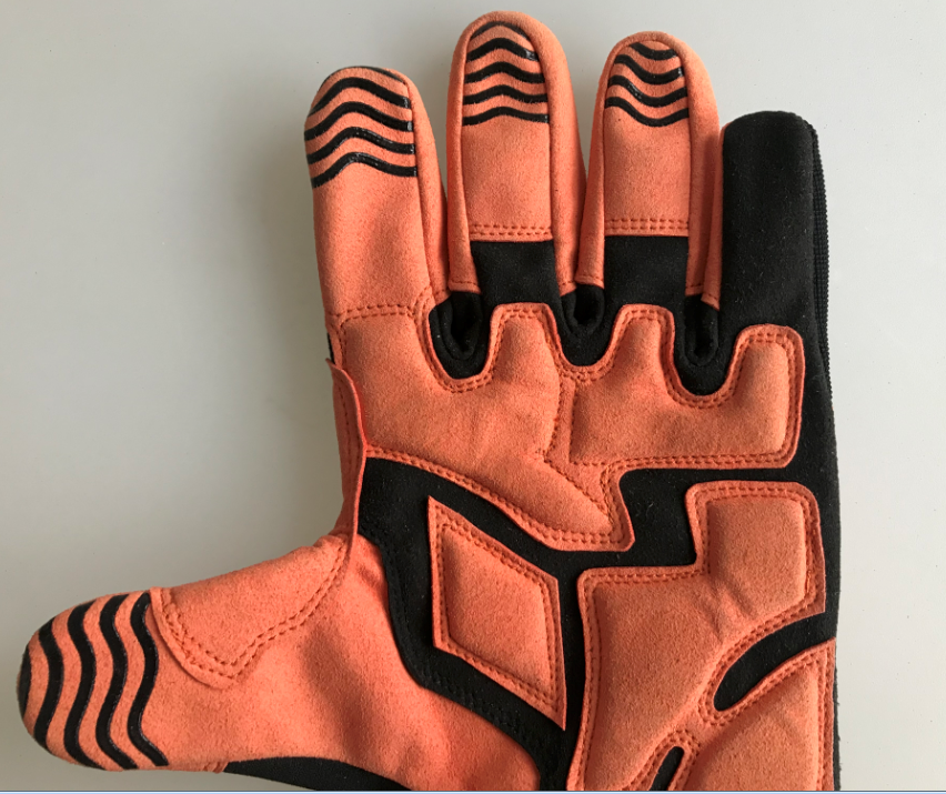 Synthetic Leather M209 TPR Impact Protection Mechanic Gloves with Hook Loop Cuff