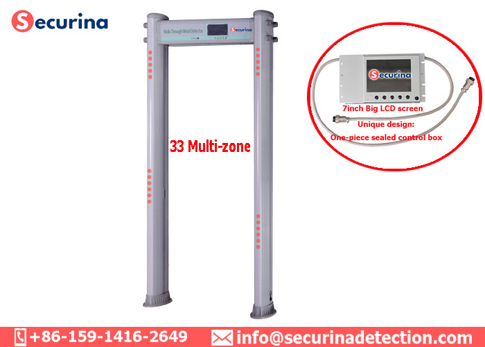 Digital Security Gate Archway Metal Detector with IP55 Weatherproof Grade