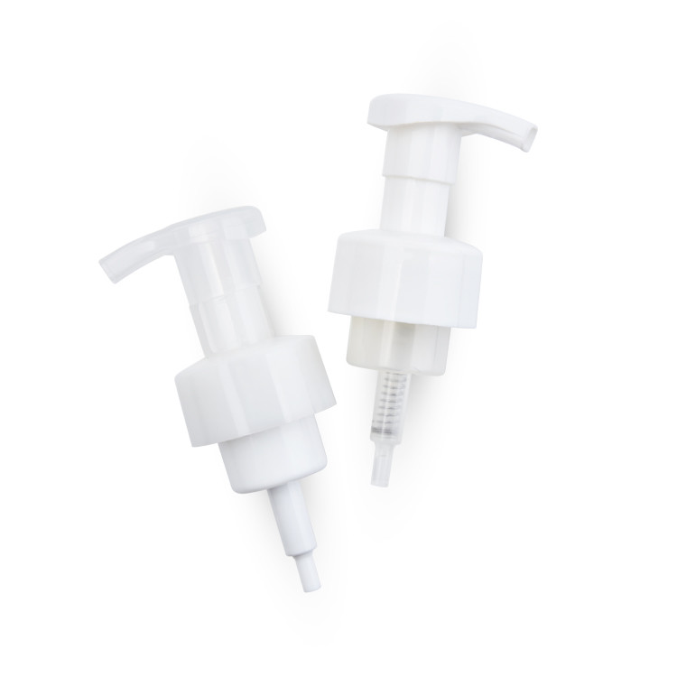 40mm/410 40mm 42mm Foaming Soap Pump Dispenser With Clip White Transparent