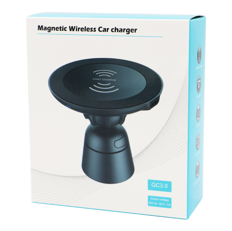 Magnetic Fast Wireless Car Charger Smart Wireless Phone Holder And Charger