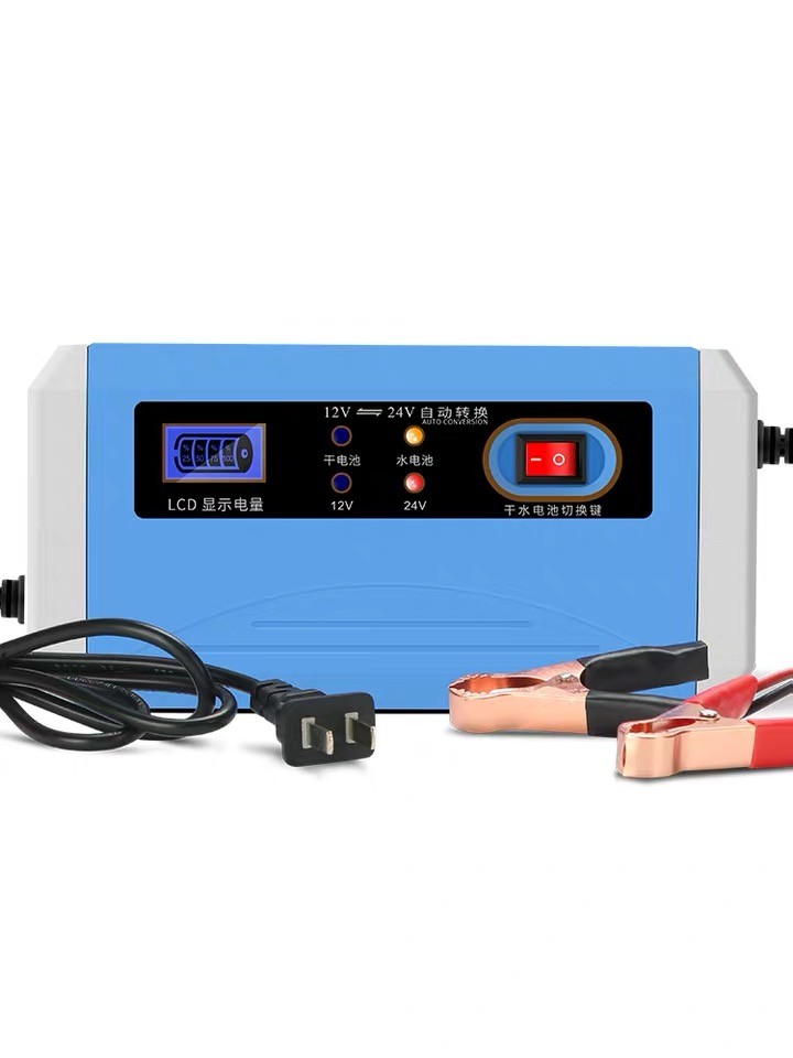 12v 24v10A Intelligent Car Battery Charger ABS PC Fireproof