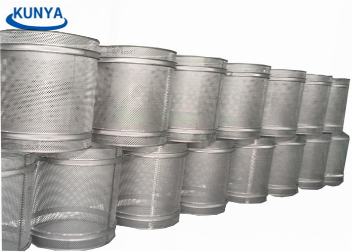 SS304 SS316 Punching Sintered Wire Mesh Filter Screen Basket