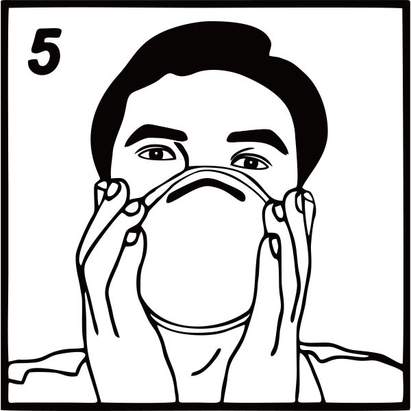 Coronavirus Disposable Face Mask Niosh Approved Respirator With Earloop