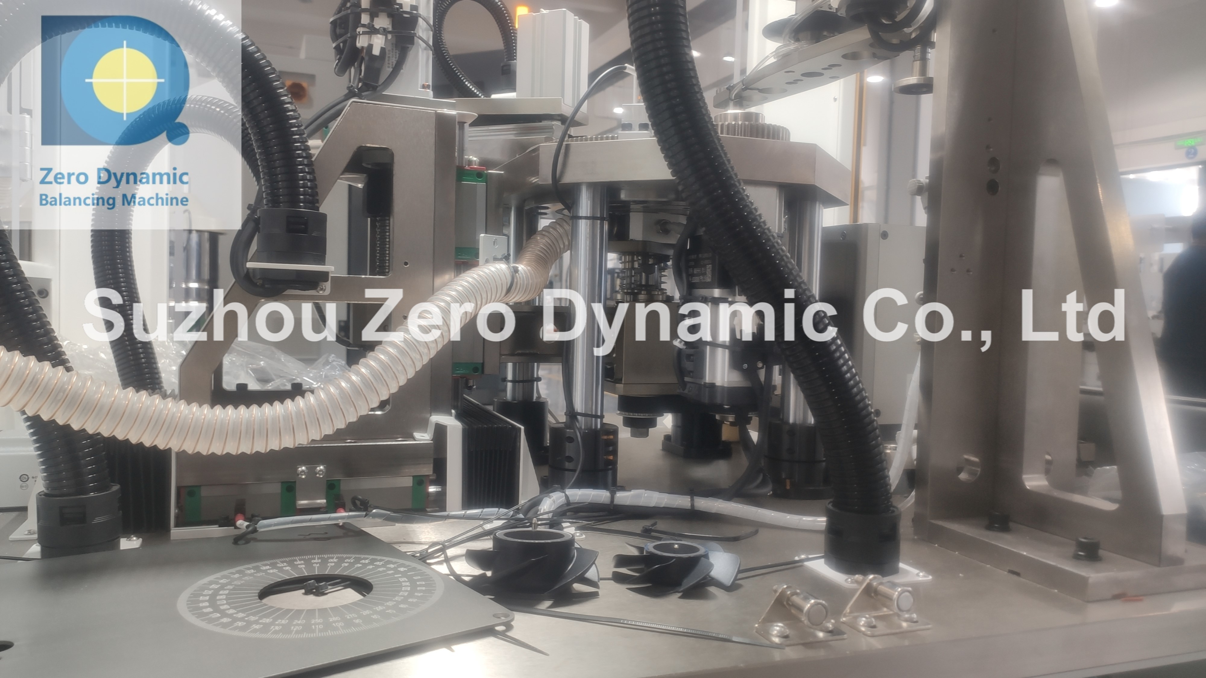 Two Station Cooling Fan Blade Automatic Balancing Machine Vertical Double Plane Milling Correction Balancer
