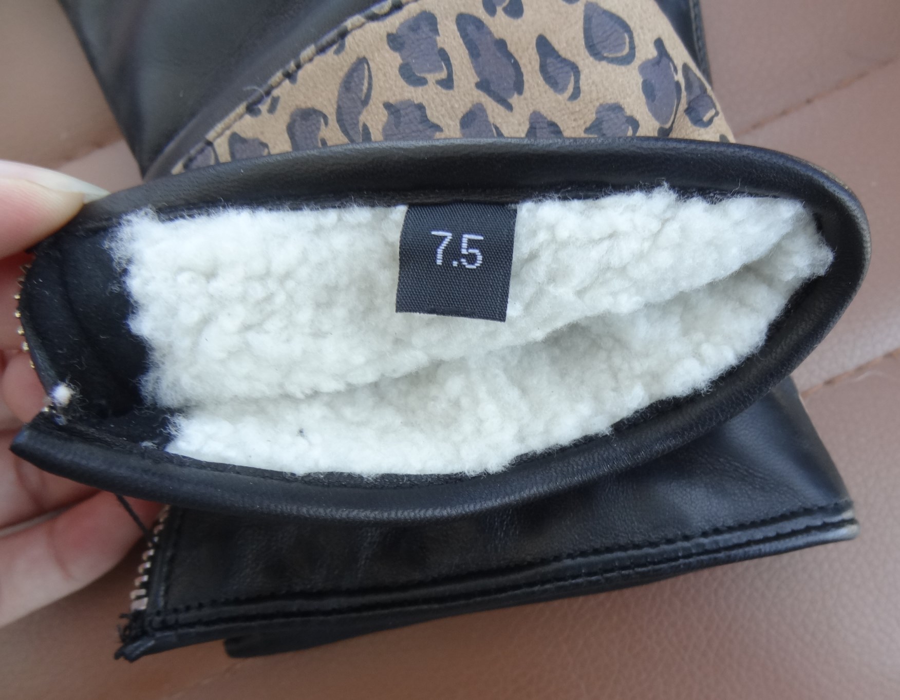 soft fashion classical genuine sheepskin lamb skin leather women gloves
