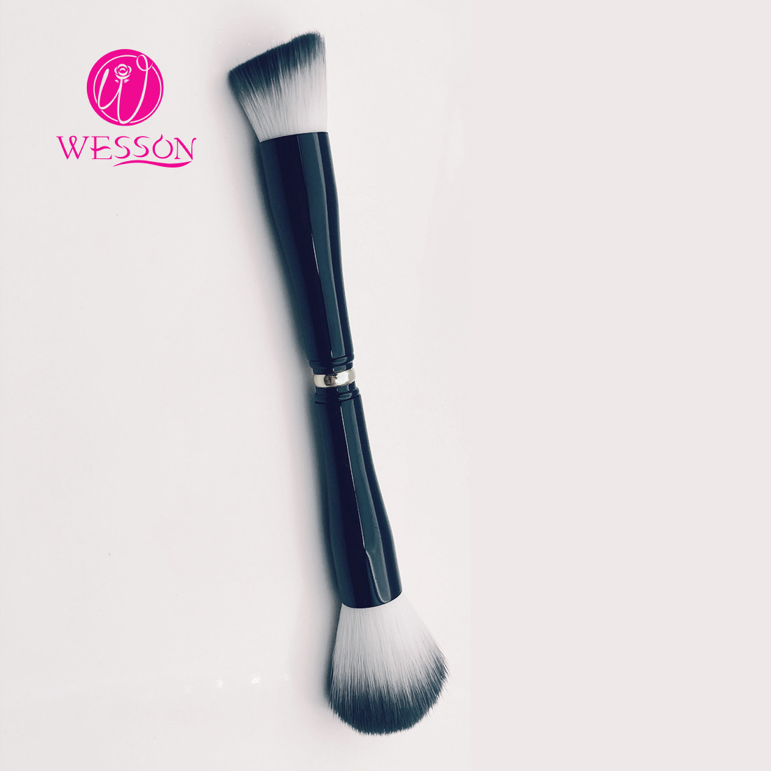 ISO9001 No Odor Two Head Nylon Hair Makeup Foundation Brush