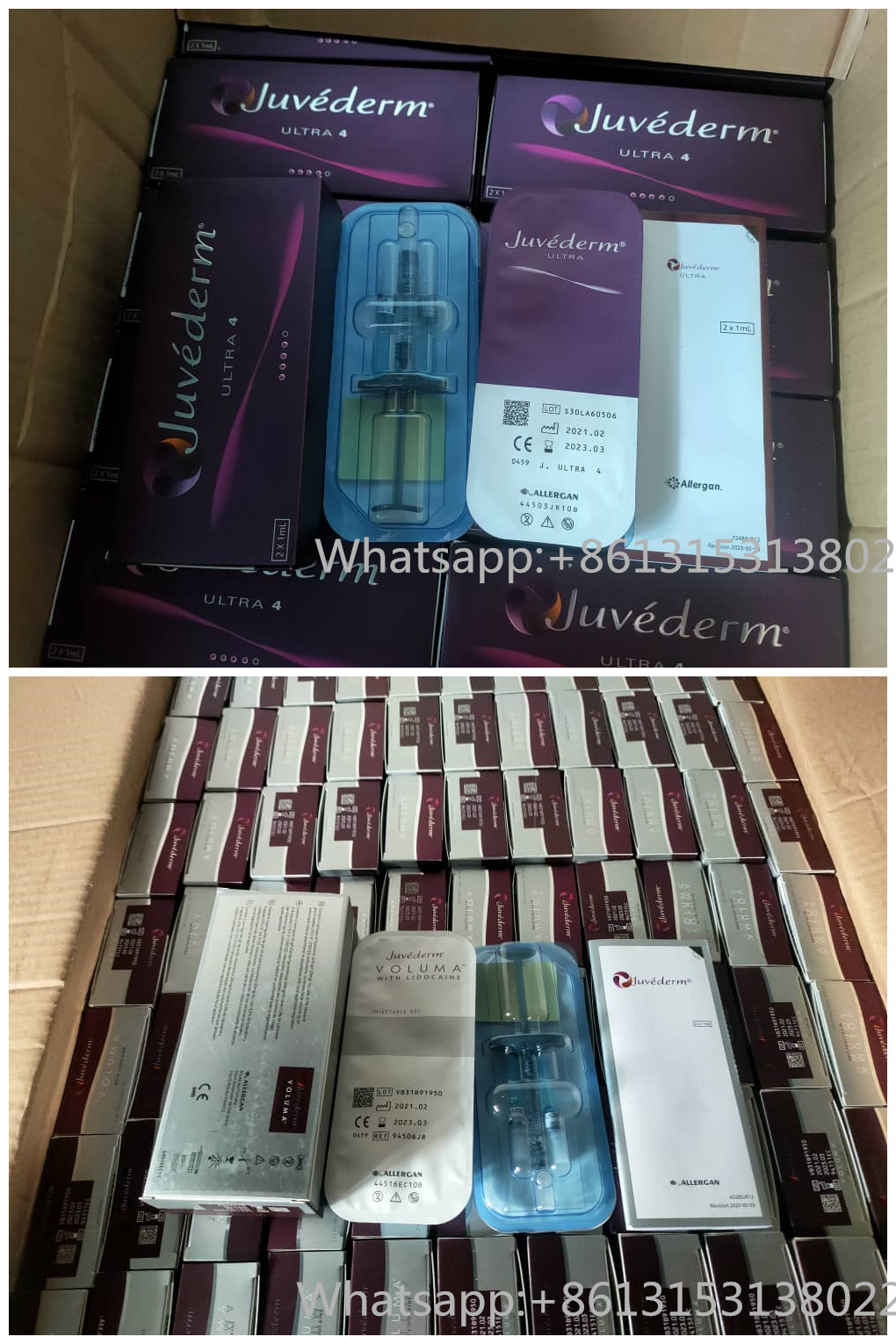 Juvederm Ultra 3 Ultra 4 Voluma Injection Facial Filler 2* 1ml For Nasolabial Fold