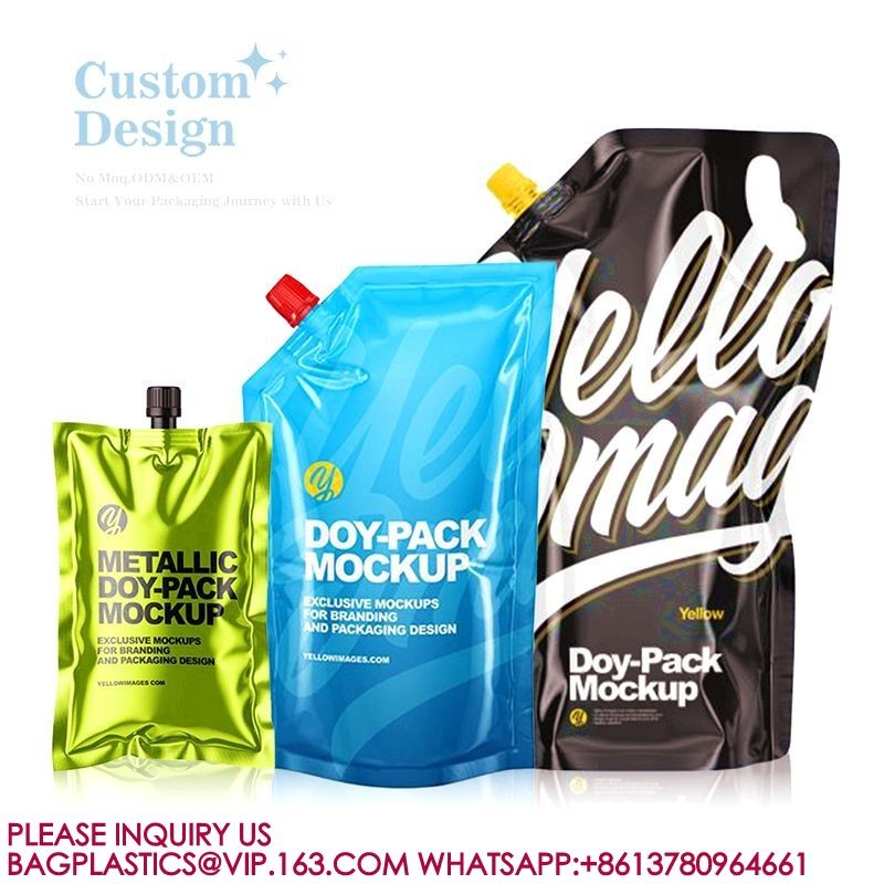 Customized Printing Food Grade Stand Up Retort Pouch Bags For Food Soup Stand Up Pouch
