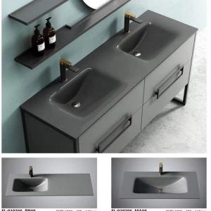 China Cabinet Tempered Glass Sink Funnel Shape Brass Drain Bathroom Vanity Countertop With Sink on sale