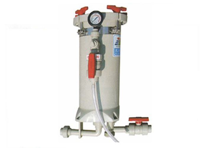 FRPP chemical filter system for Chromic acid 375L / min 3HP