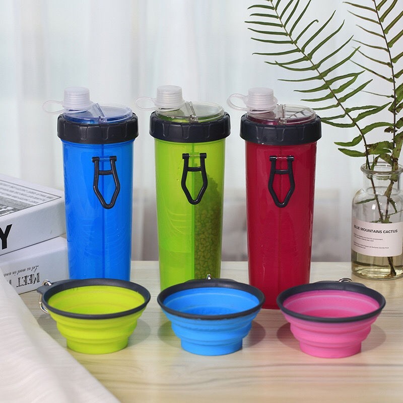PP Dog Travel Water Cup Dual Purpose Portable 500g
