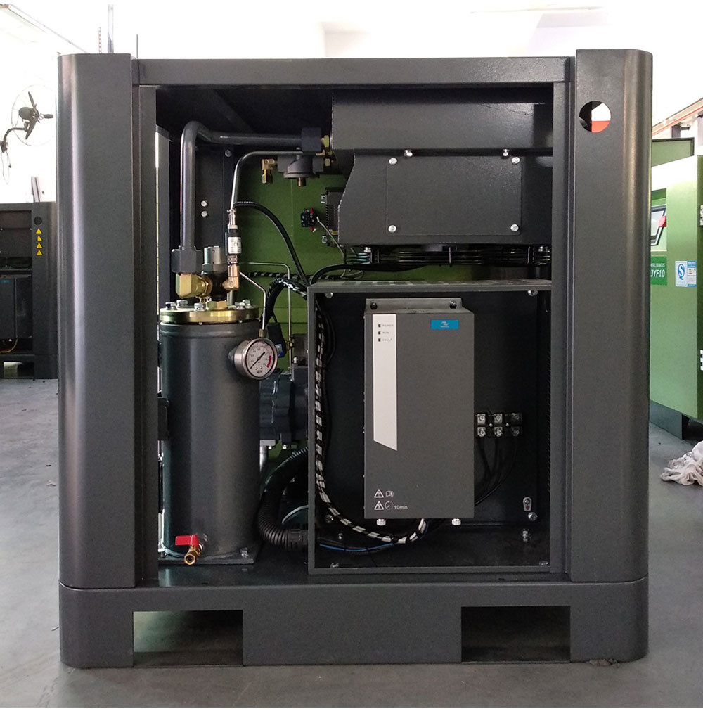 Permanent Magnet 7.5kw Variable Speed Industrial Screw Air Compressors 10hp