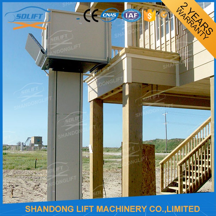 Portable 3M Wheelchair Platform Lift Passenger Elevators For Apartments