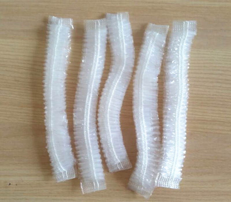 Beauty Industry PE Transparent Clip Cap for Bathing