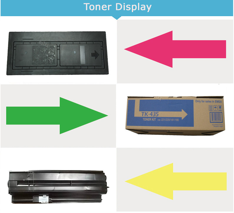 Kyocera TK-435 Black Toner Cartridge for Printers Kyocera Taskalfa 180, 181, 220, 221