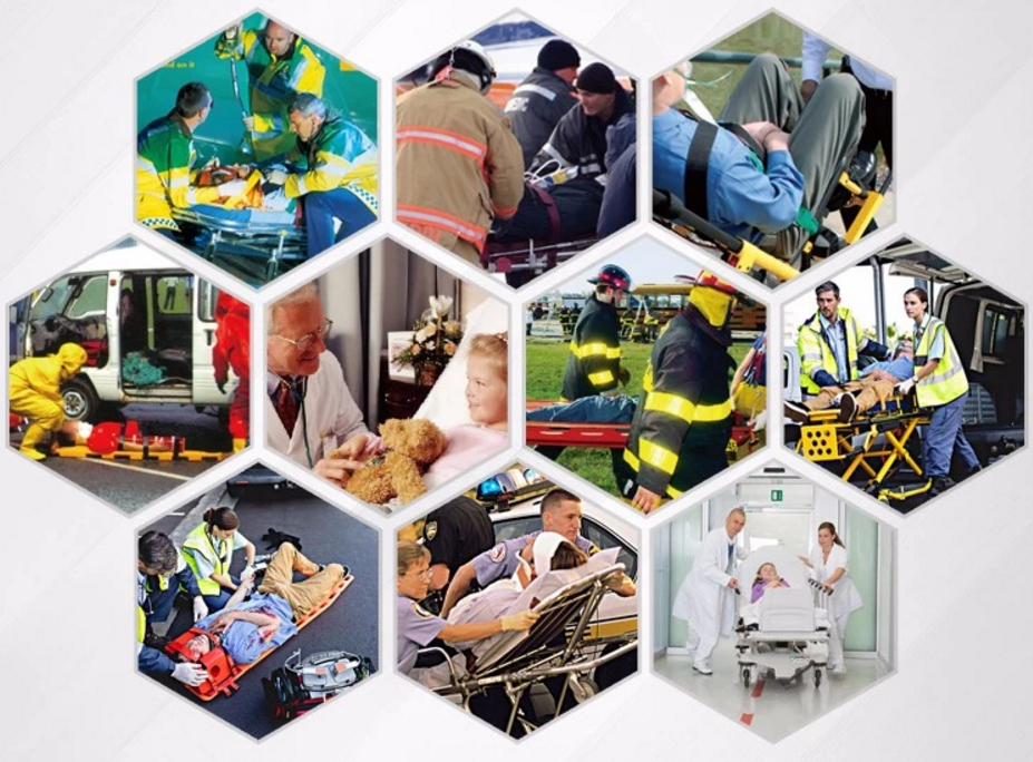Folding Stretcher 10 Handles Sheet Medical Soft Stretcher Carry Bag Surgical Medical Kit 178cm