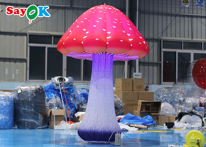 2.5m Decoration Inflatable Mushrooms Led Balloon Light Up Balloon