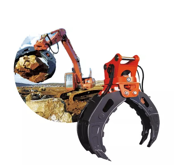 Our Excavator Rotating Grapples can easily handle any material and Can be rotated 360 degrees.